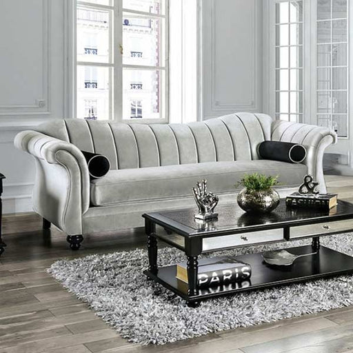 Furniture of America - Marvin Sofa in Pewter - SM2227-SF