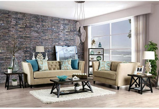 Furniture of America - Monaghan Sofa in Camel - SM2666-SF - Living Room Set