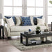 Furniture of America - Nefyn 2 Piece Sofa Set in Ivory - SM2669-SF-LV - GreatFurnitureDeal