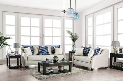 Furniture of America - Nefyn Sofa in Ivory - SM2669-SF - Living Room Set