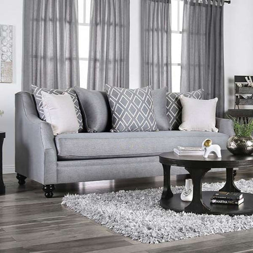 Furniture of America - Nefyn Sofa in Gray - SM2670-SF