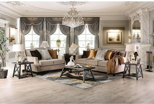 Furniture of America - Camilla Tan Loveseat - SM2681-LV - GreatFurnitureDeal