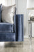 Furniture of America - Jodie Sofa in Satin Blue - SM2687-SF - GreatFurnitureDeal
