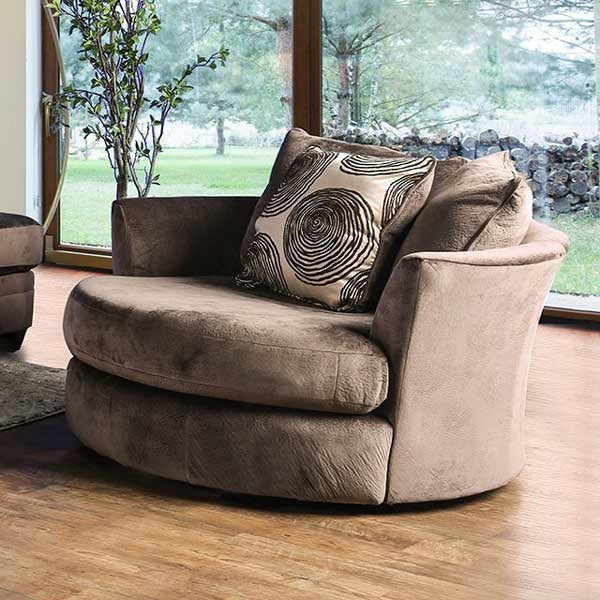 Furniture of America - Bonaventura 2 Piece Sofa Set in Brown - SM5142BR-SF-CH
