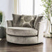 Furniture of America - Bonaventura 4 Piece Living Room Set in Gray - SM5142GY-SF-LV-CH-OT - Swivel Chair