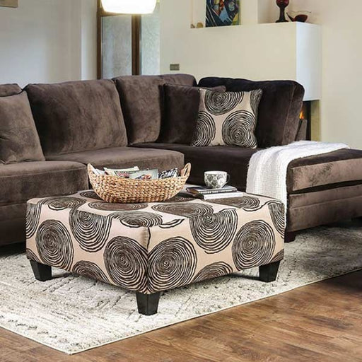 Furniture of America - Bonaventura Brown Sectional Sofa - SM5143BR - GreatFurnitureDeal