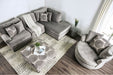 Bonaventura Gray Sectional Sofa - SM5143GY - Top View