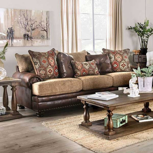 Furniture of America - Fletcher Sofa in Brown - SM5148-SF