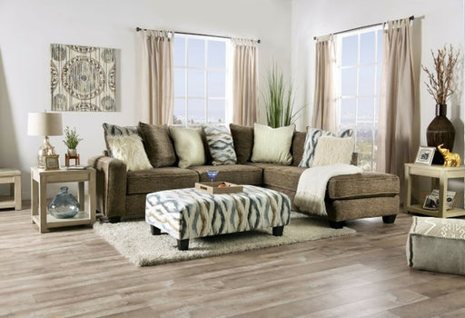 Furniture of America - Kempston Sectional in Brown - SM5155 - GreatFurnitureDeal