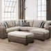 Furniture of America - Ashenweald Sectional in Brown/Light Brown - SM5404-SECT - GreatFurnitureDeal