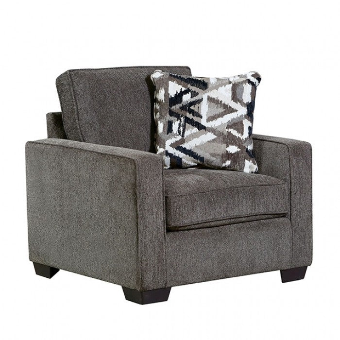 Furniture of America - Brentwood Chair in Gray - SM5405-CH