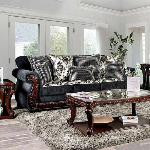 Furniture of America - Whitland Sofa in Gray - SM6218-SF