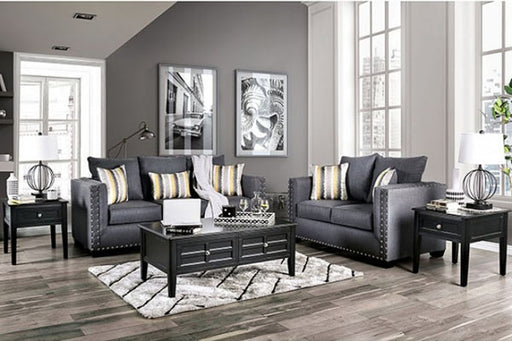 Furniture of America - Inkom 2 Piece Sofa Set in Slate - SM6220-SF-LV - GreatFurnitureDeal