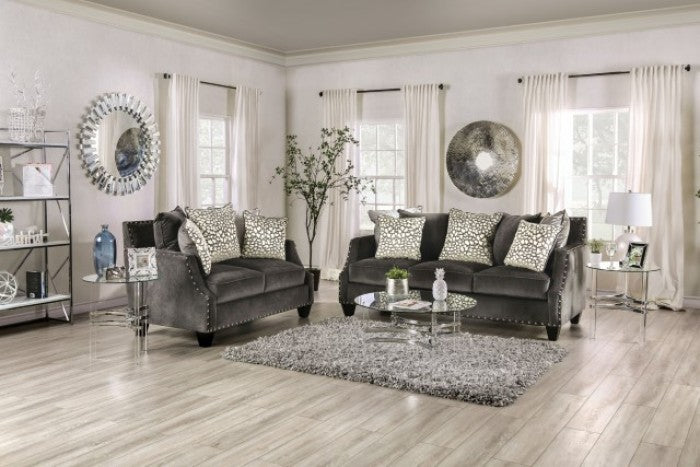 Furniture of America - Hendon Sofa in Gray - SM6227-SF - GreatFurnitureDeal