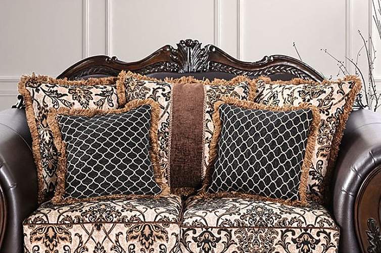 Furniture of America - Jamael Sofa in Brown - SM6405-SF - GreatFurnitureDeal