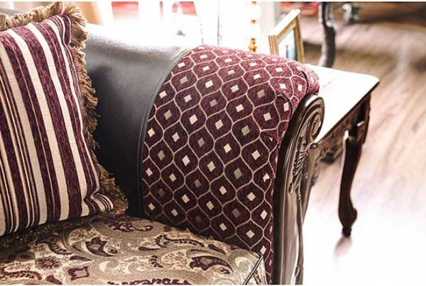 Furniture of America - Quirino Sofa in Burgundy - SM6415-SF - GreatFurnitureDeal