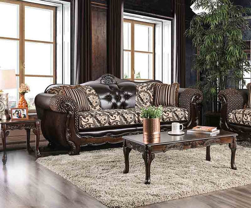 Furniture of America - Quirino Sofa in Light Brown - SM6416-SF