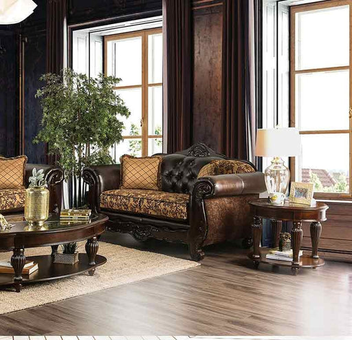 Furniture of America - Quirino Loveseat in Dark Brown - SM6417-LV - GreatFurnitureDeal