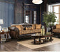 Furniture of America - Quirino 2 Piece Sofa Set in Dark Brown - SM6417-SF-LV - Sofa