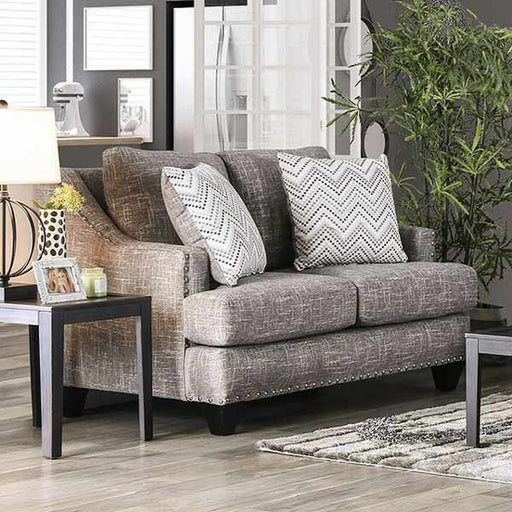 Furniture of America - Erika Loveseat in Gray - SM6420-LV - GreatFurnitureDeal