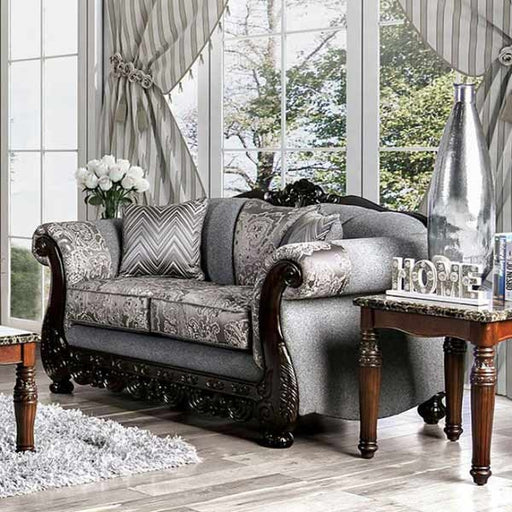 Furniture of America - Newdale 2 Piece Sofa Set in Gray - SM6424-SF-LV - Loveseat
