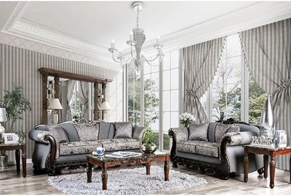 Furniture of America - Newdale Sofa in Gray - SM6424-SF - GreatFurnitureDeal