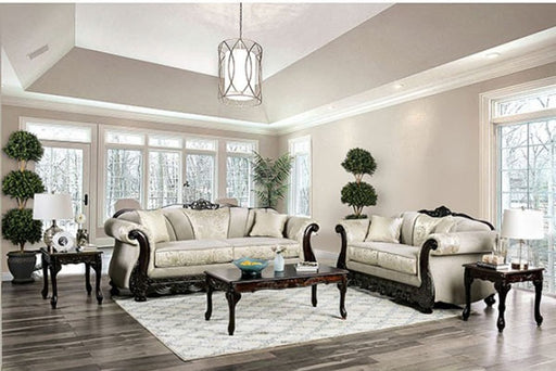 Furniture of America - Newdale 2 Piece Sofa Set in Ivory - SM6425-SF-LV - GreatFurnitureDeal