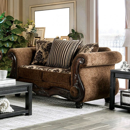 Furniture of America - Tilde Loveseat in Brown - SM6430-LV - GreatFurnitureDeal