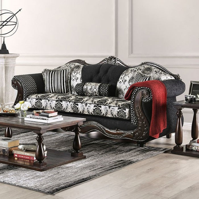 Furniture of America - Ronja Sofa in Black - SM6432-SF - GreatFurnitureDeal