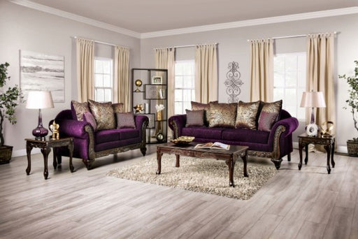 Furniture of America - Casilda Sofa in Purple - SM7743-SF - GreatFurnitureDeal