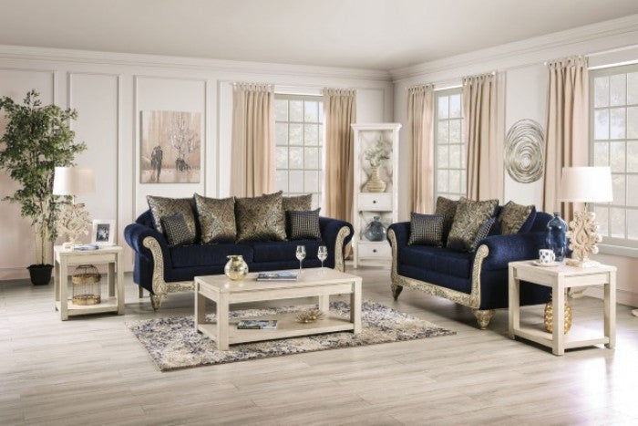 Furniture of America - Marinella Sofa in Royal Blue - SM7744-SF - GreatFurnitureDeal