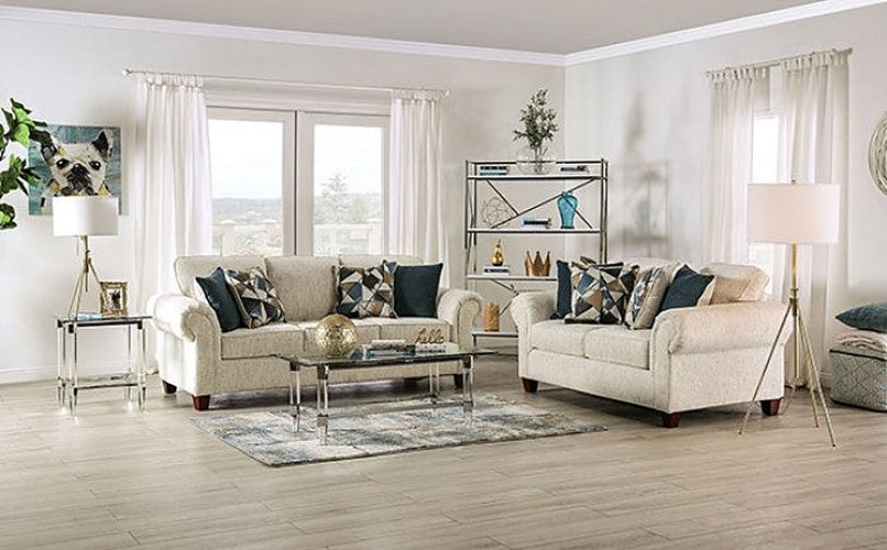 Furniture of America - Delgada Sofa in Beige - SM7749-SF - GreatFurnitureDeal