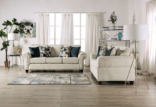 Furniture of America - Delgada Sofa 2 Piece Sofa Set in Beige - SM7749-SF-LV - GreatFurnitureDeal