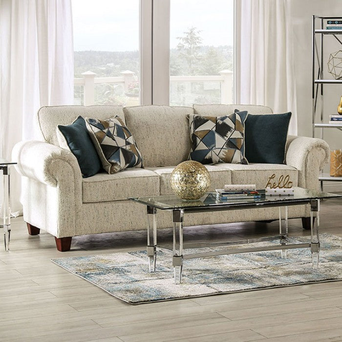 Furniture of America - Delgada Sofa in Beige - SM7749-SF - GreatFurnitureDeal