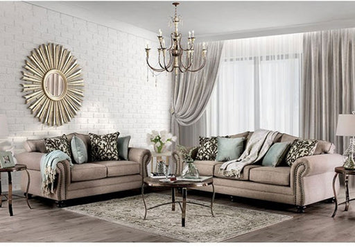 Furniture of America - Jarauld Dark Taupe Sofa - SM8006-SF - GreatFurnitureDeal