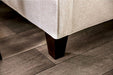 Nadene Ivory 3 Piece Living Room Set - SM8014-SF-LV-CH - Leg View
