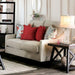 Nadene Ivory 3 Piece Living Room Set - SM8014-SF-LV-CH - Loveseat