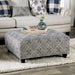 Furniture of America - Nash 4 Piece Living Room Set in Ivory - SM8101-SF-LV-CH-SQ-OT - Ottoman