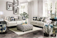 Furniture of America - Nash 4 Piece Living Room Set in Ivory - SM8101-SF-LV-CH-SQ-OT