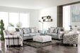 Furniture of America - Misty 3 Piece Living Room Set in Blue Gray - SM8141-SF-LV-CH-ST