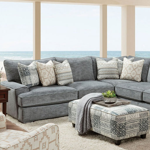 Furniture of America - Eastleigh Sectional in Blue - SM8186 - GreatFurnitureDeal