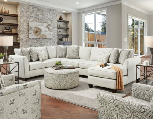 Furniture of America - Pocklington Sectional in Ivory - SM8188 - GreatFurnitureDeal