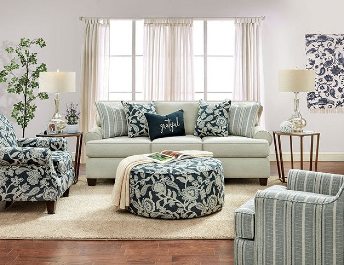 Furniture of America - Porthcawl Chair in Floral Multi - SM8190-CH-FL