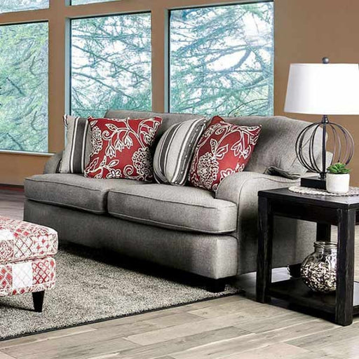 Furniture of America - Ames Loveseat in Charcoal - SM8250-LV - GreatFurnitureDeal