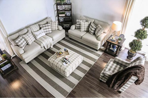 Furniture of America - Christine 4 Piece Living Room Set in Light Gray - SM8280-SF-LV-CH-OT - GreatFurnitureDeal