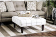 Furniture of America - Dorset 4 Piece Living Room Set in Light Gray - SM8564-SF-LV-CH-FL-OT - Ottoman