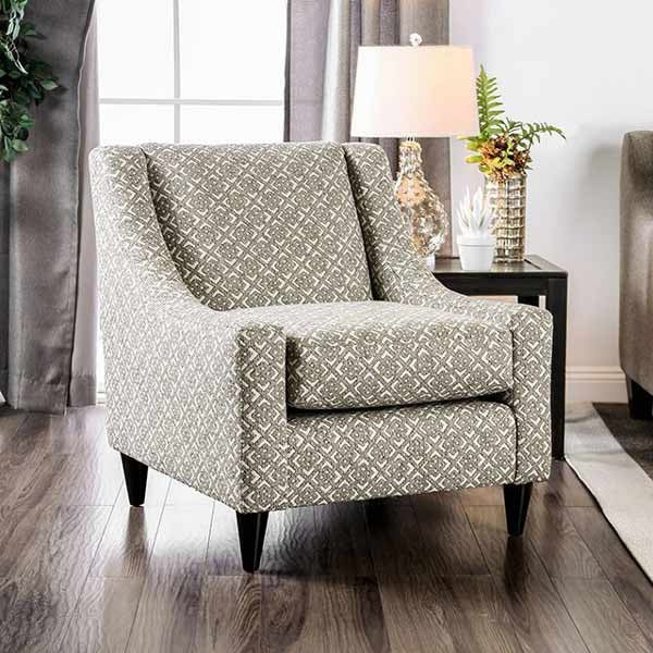 Furniture of America - Dorset 4 Piece Living Room Set in Light Gray - SM8564-SF-LV-CH-SQ-OT - Chair