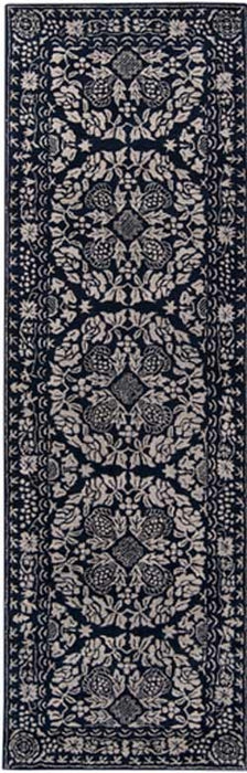 Surya Rugs - Smithsonian Blue, Grey Area Rug - SMI2112 - 2'6" x 8' - GreatFurnitureDeal