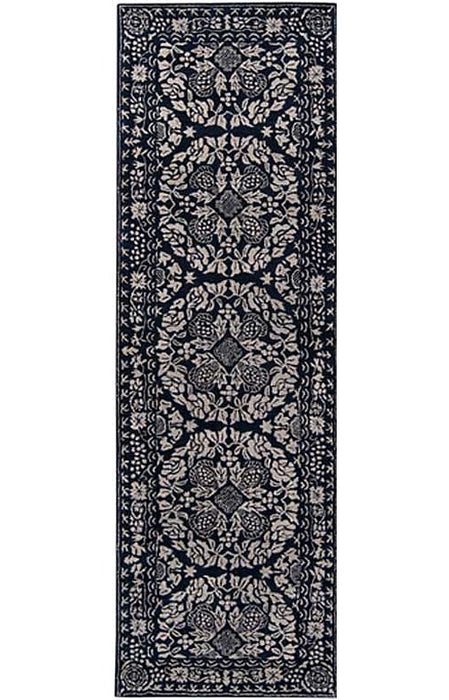 Surya Rugs - Smithsonian Blue, Grey Area Rug - SMI2112 - 2'6" x 8' - GreatFurnitureDeal