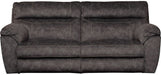 Catnapper - Sedona Power Headrest Power Lay Flat Reclining Sofa in Smoke - 62221-SMOKE - GreatFurnitureDeal